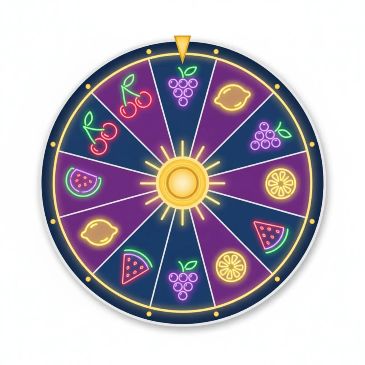 Neon Fruits Wheel